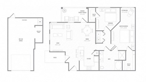MOL B2T floor plan at Reveal on the Lake, Texas